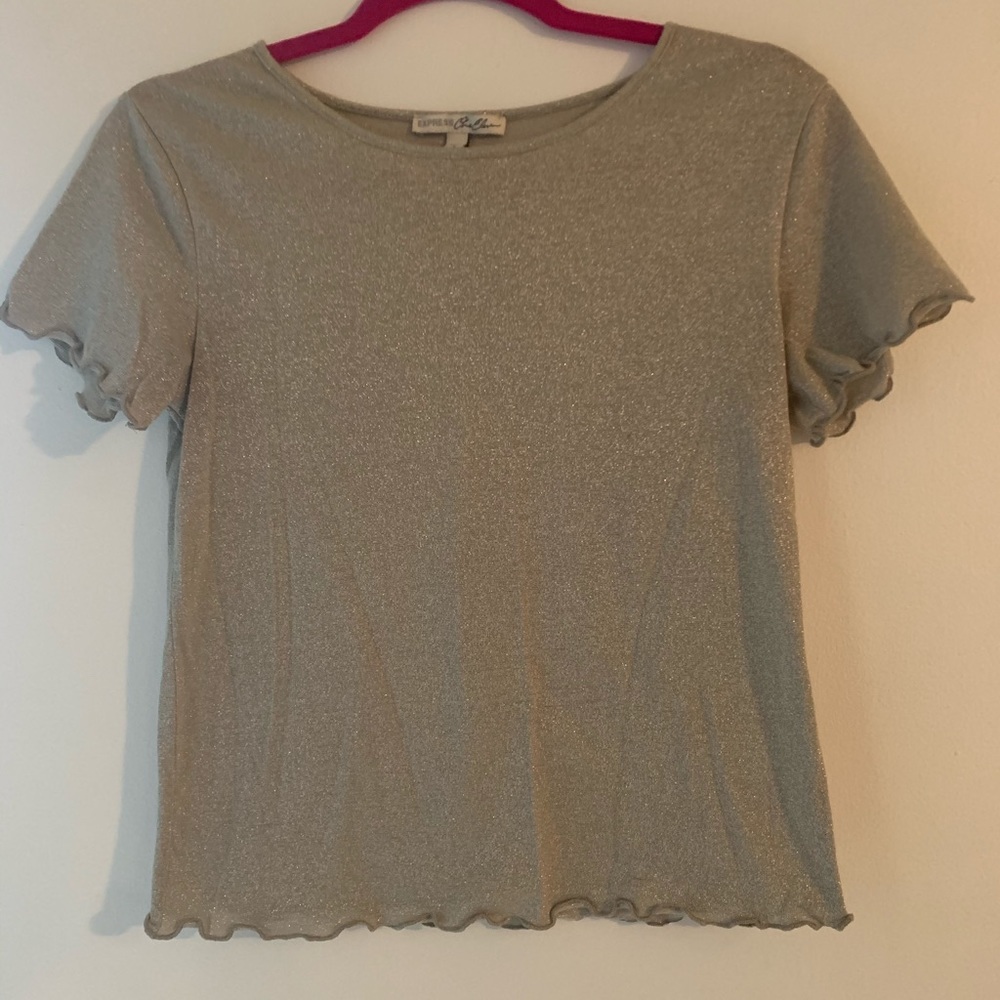 Shimmer gold top
